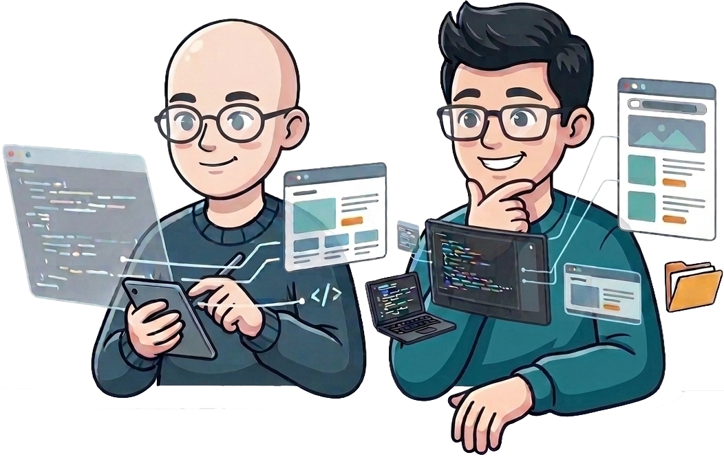 Serge et François présentent leurs réalisations